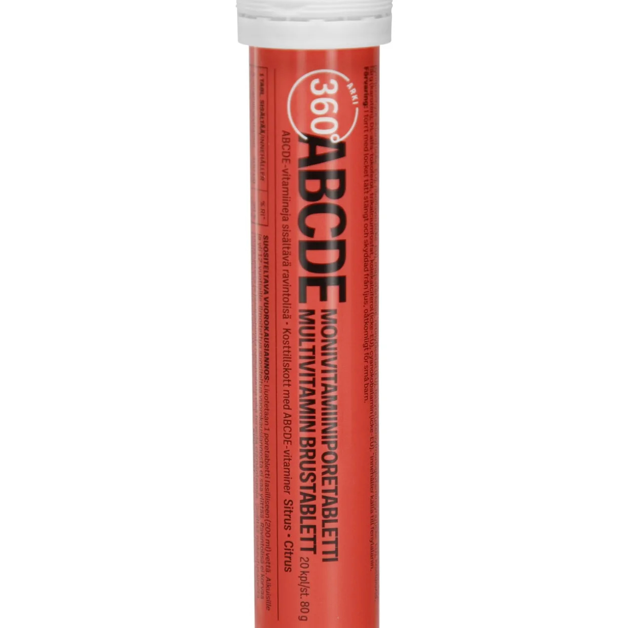 ABCDE-poretabletti Arki 360° 20 kpl