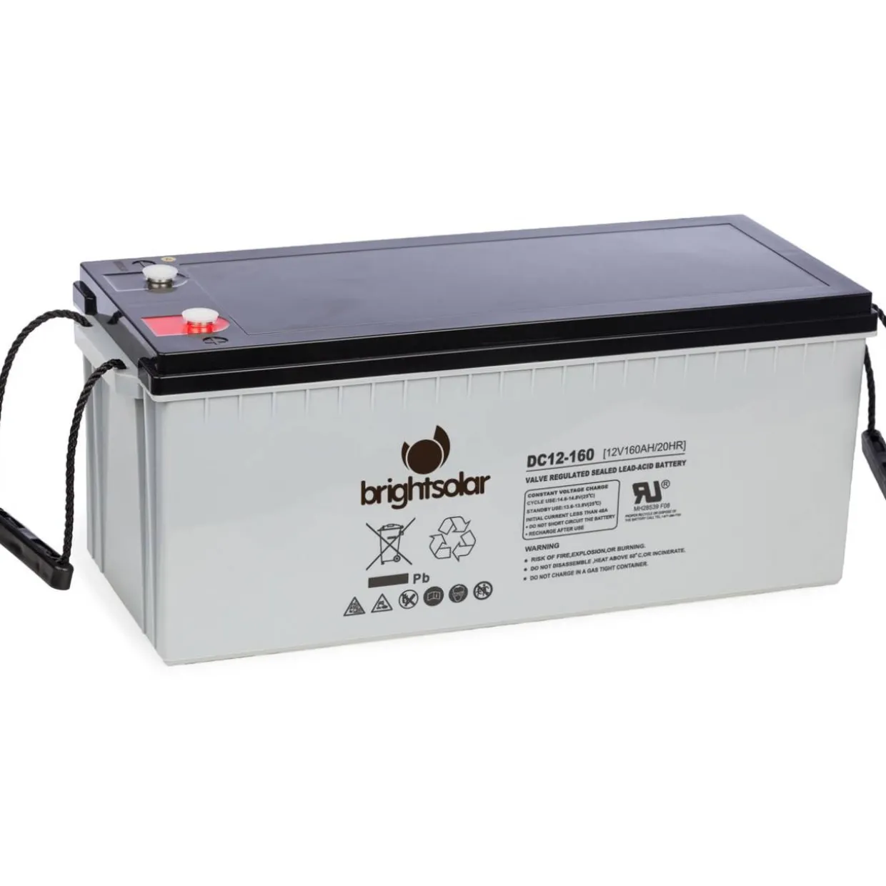 AGM-akku BrightSolar DC12-160Ah huoltovapaa