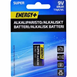 Alkaliparisto Super 9 V, 1 kpl