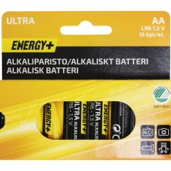 Alkaliparisto Ultra, AA, 16 kpl