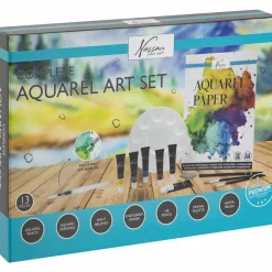 Aloituspakkaus akvarellimaalaukseen Nassau Fine Art 13 osaa