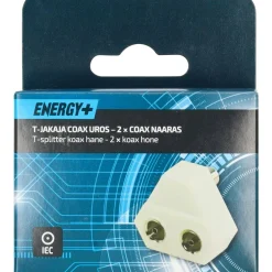 Antenniadapteri Energy+ Coax uros - 2 x Coax naaras