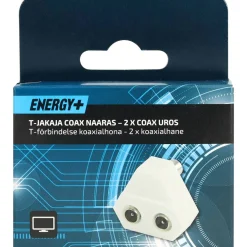 Antenniadapteri Energy+ Coax naaras - 2 x Coax uros