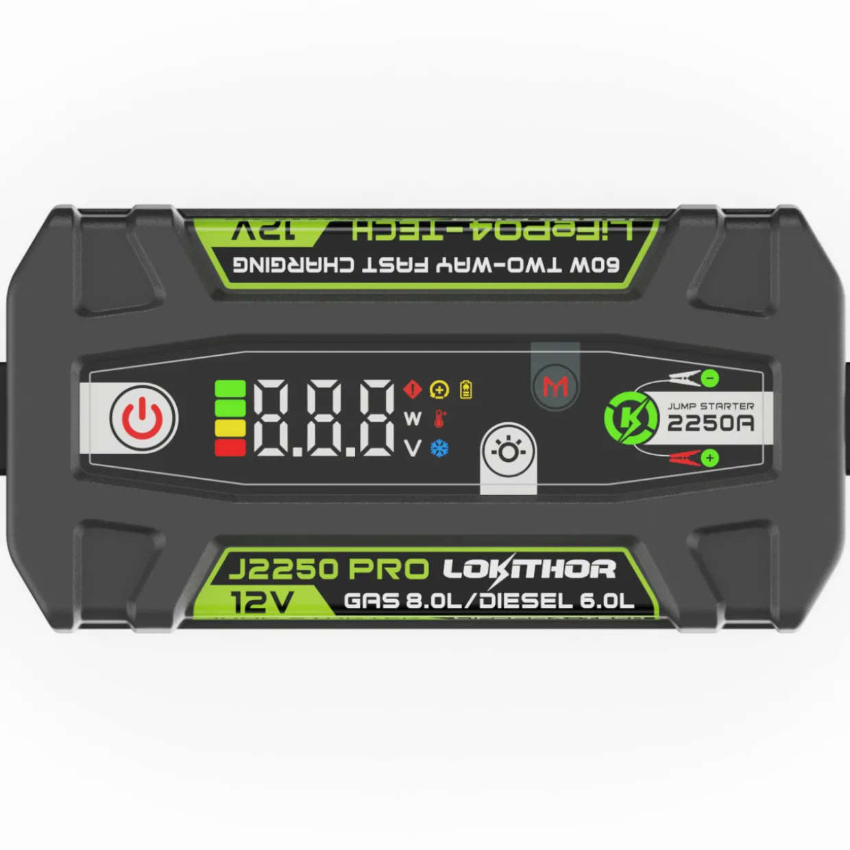 Apukäynnistin / virtapankki Lokithor J2250 12V 51,2Wh 2250A LiFePo4