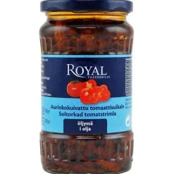 Aurinkokuivattu tomaatti 330 / 200 g suikaleina öljyssä