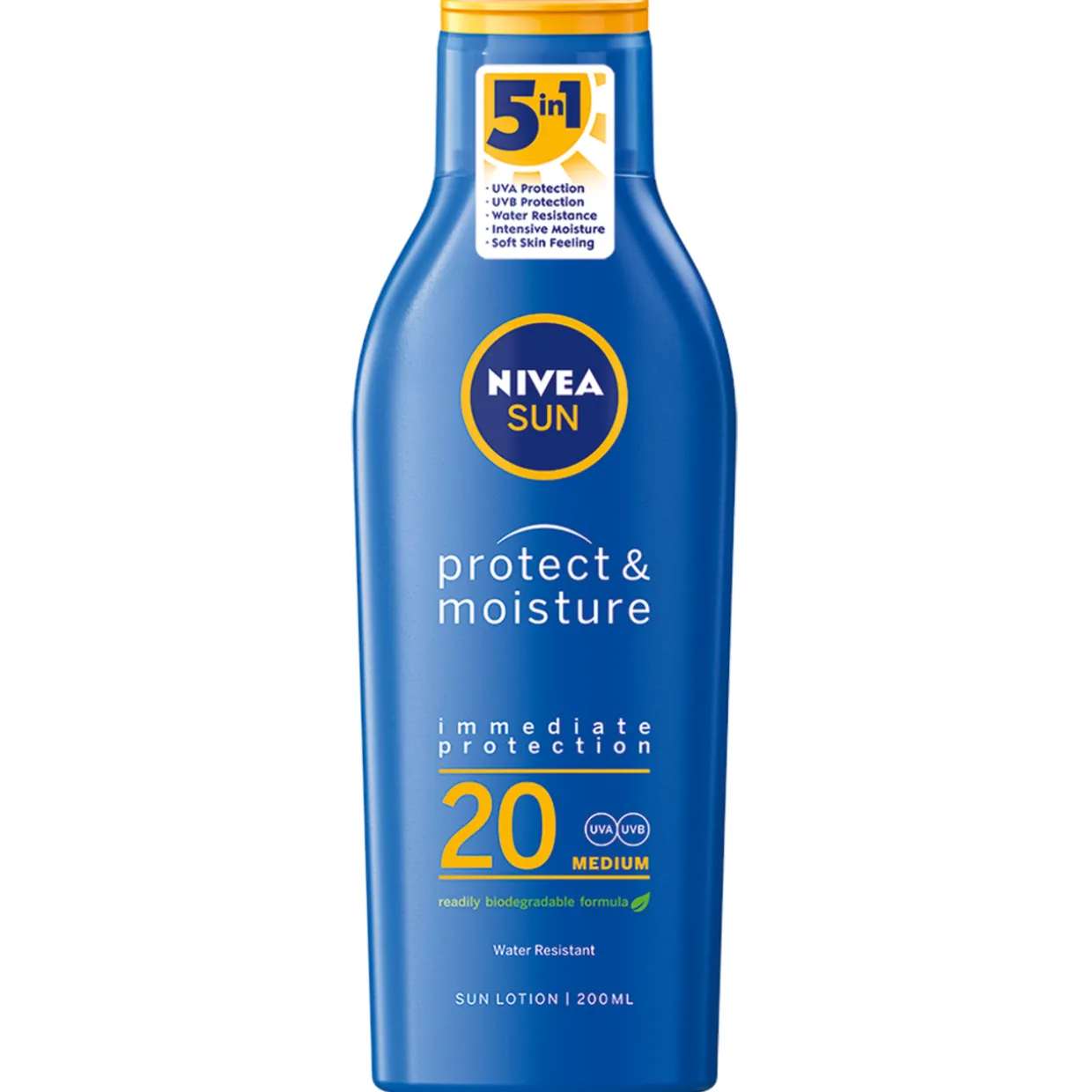 Aurinkovoide Nivea Sun 200 ml Protect & Moisture SK20