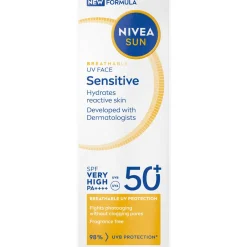 Aurinkovoide Nivea Sun 40 ml UV Face Anti-Age Q10 SK50+ -kasvoille