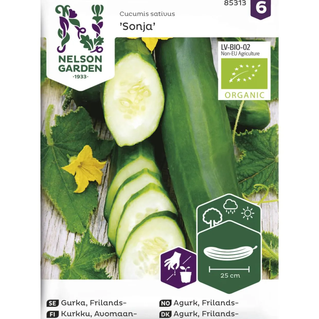 Avomaankurkku siemen Nelson Garden Basic Sonja pitkä Organ