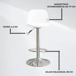 Baarijakkara Lykke Comfort valkoinen