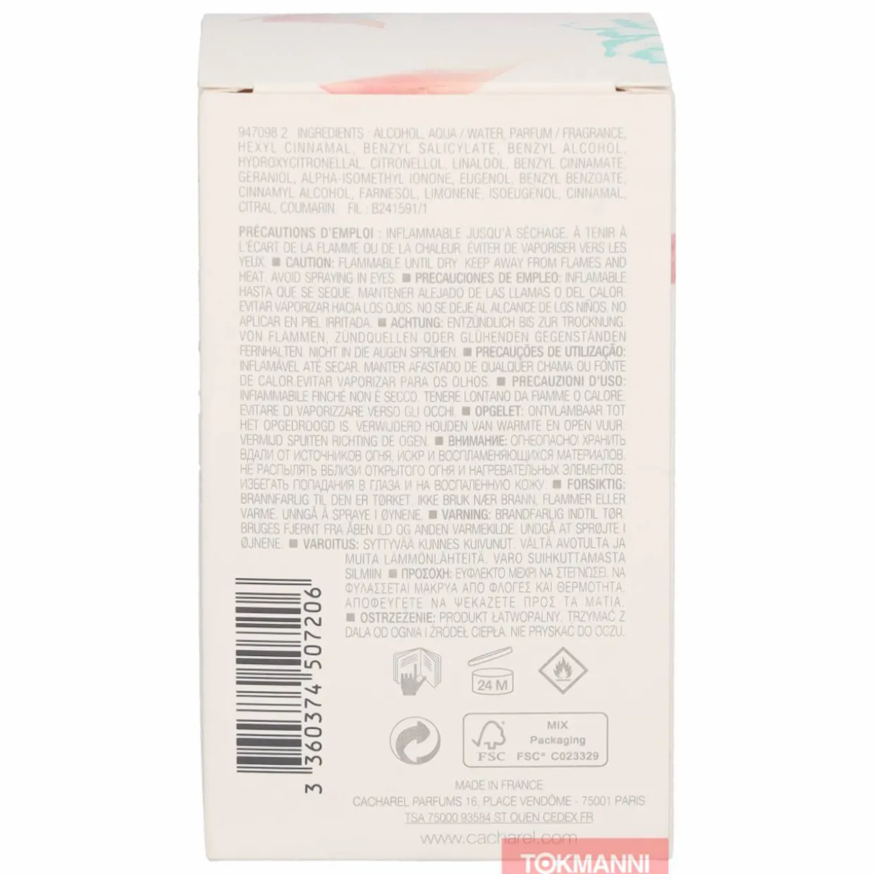 Cacharel Anais Anais L'Original Edt Spray 50ml