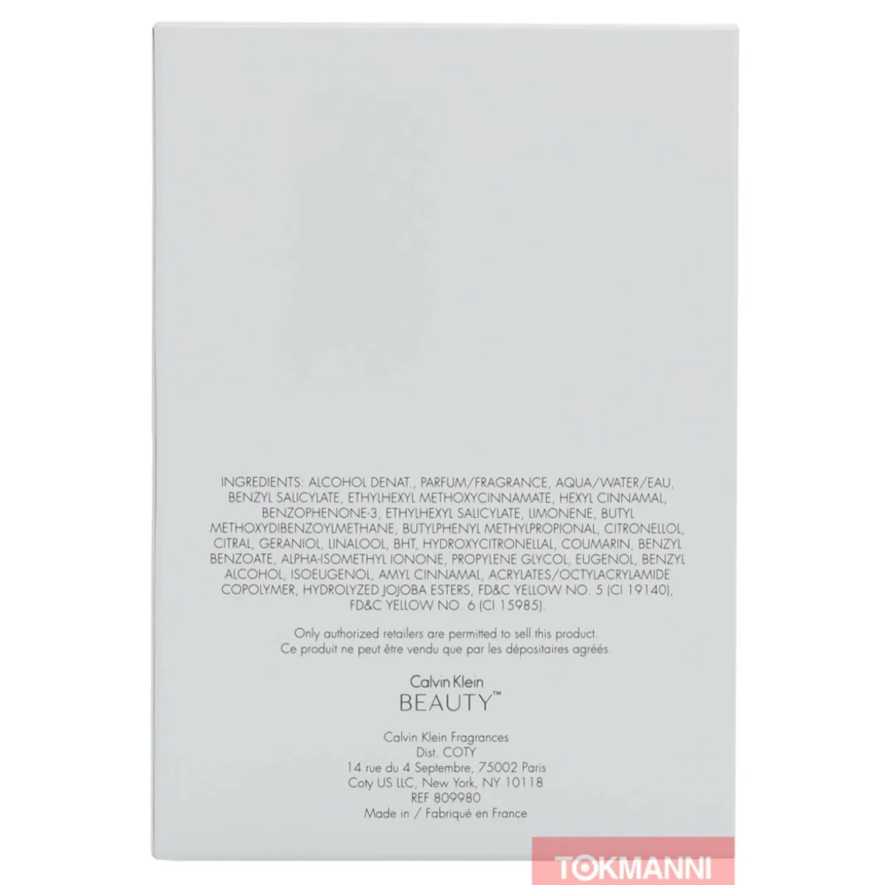 Calvin Klein Beauty Edp Spray 100ml