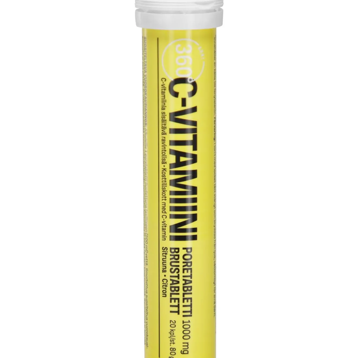C-vitamiiniporetabletti Arki 360° 20 kpl sitruuna