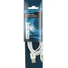 Data- & latauskaapeli Energy+ Apple Lightning uros - USB A uros 2 m, valkoinen