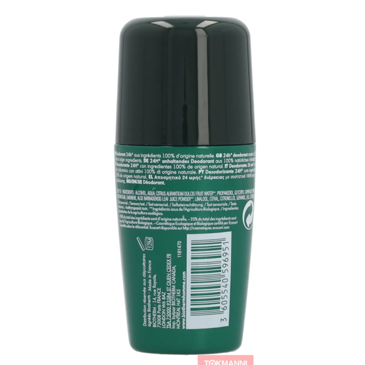 Deo roll-on, Biotherm 75 ml Homme Day Control Natural Protect 24h