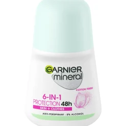 Deo roll-on Garnier 50 ml Invisible Black, White & Colors