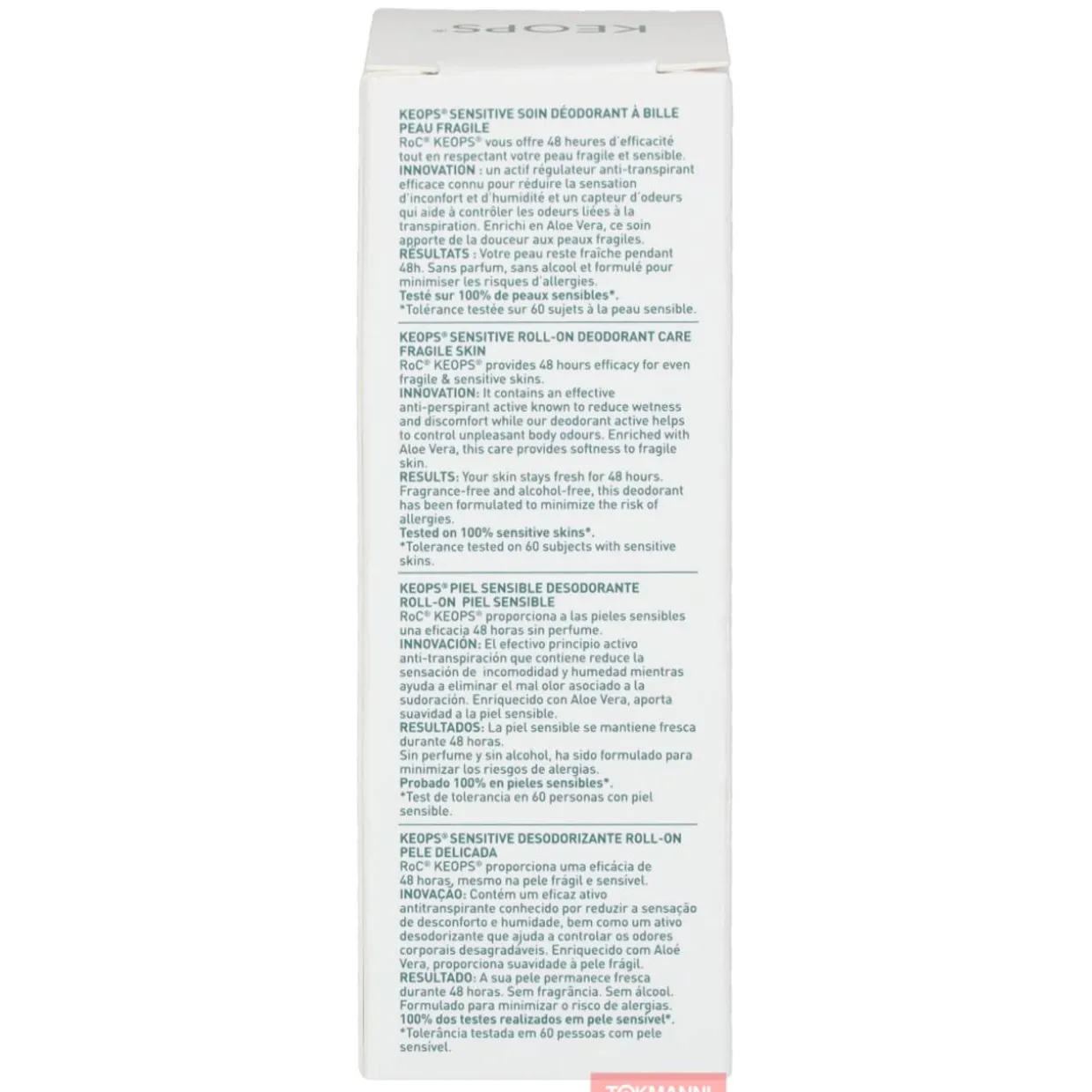 Deo roll-on ROC 30 ml Keops Sensitive Skin