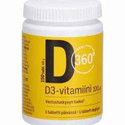 D-vitamiini Arki 360° 100 µg 150 kpl