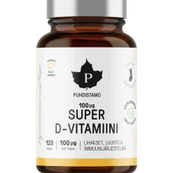 D-vitamiini Puhdistamo 120 kpl