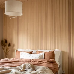 Dyyni-paneeli Cent 15x90x3300, Mänty, Valkolakattu, 5 kpl