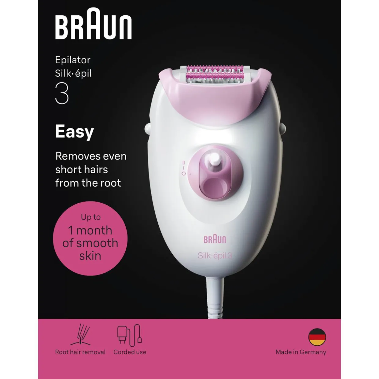 Epilaattori Braun Legepil SE3-000