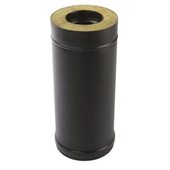 Eristetty jatko-osa piippupaketille 1000 mm / 150 mm, musta