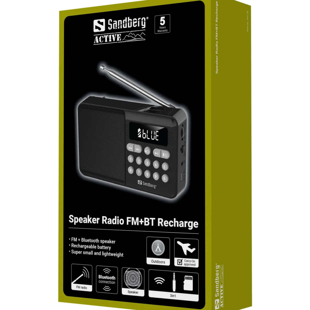 FM-radio Sandberg kaiuttimella