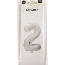 Foliopallo Let’s Party 85 cm numero hopea