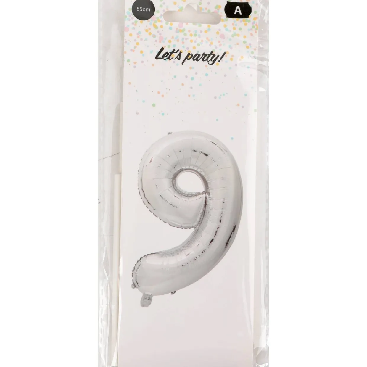 Foliopallo Let’s Party 85 cm numero hopea