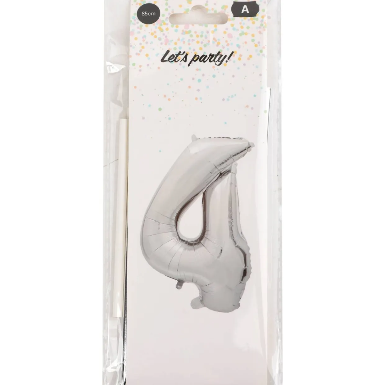 Foliopallo Let’s Party 85 cm numero hopea