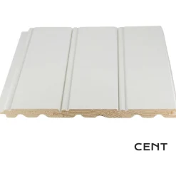 Helmipaneeli Cent 15x95x2370, Mänty, Valkoinen, Päätypontattu, 5 kpl