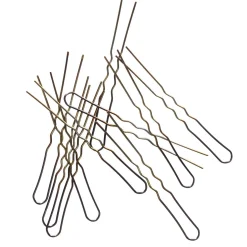 Hengetön hiuspinni 12 kpl ruskea 5 cm