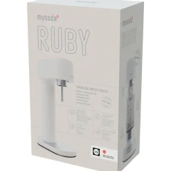 Hiilihapotuslaite Mysoda Ruby 2, valkoinen/hopea