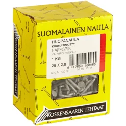 Huopanaula 25 x 2,8 1 kg kuumasinkitty