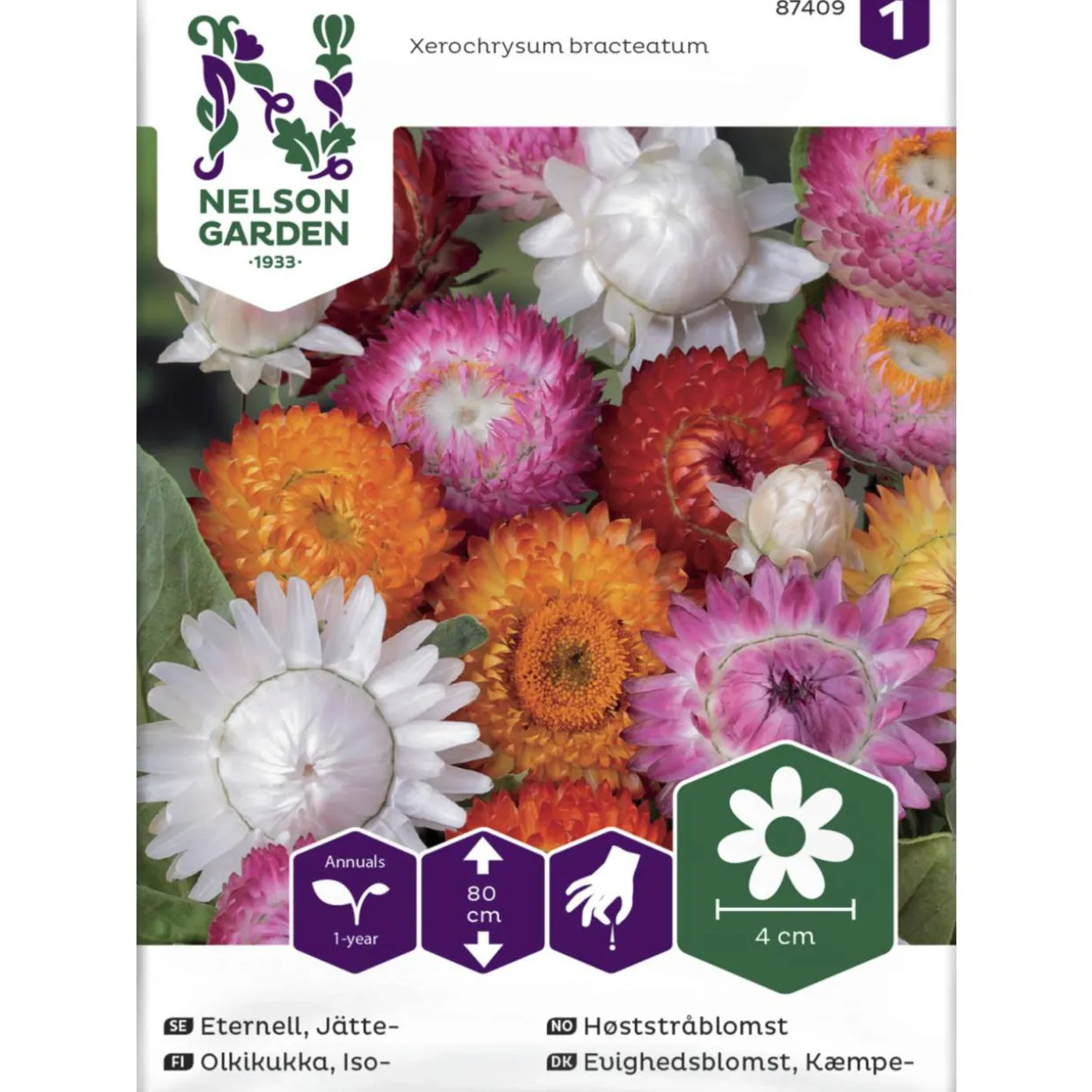 Isoolkikukka siemen Nelson Garden Basic Väriseos