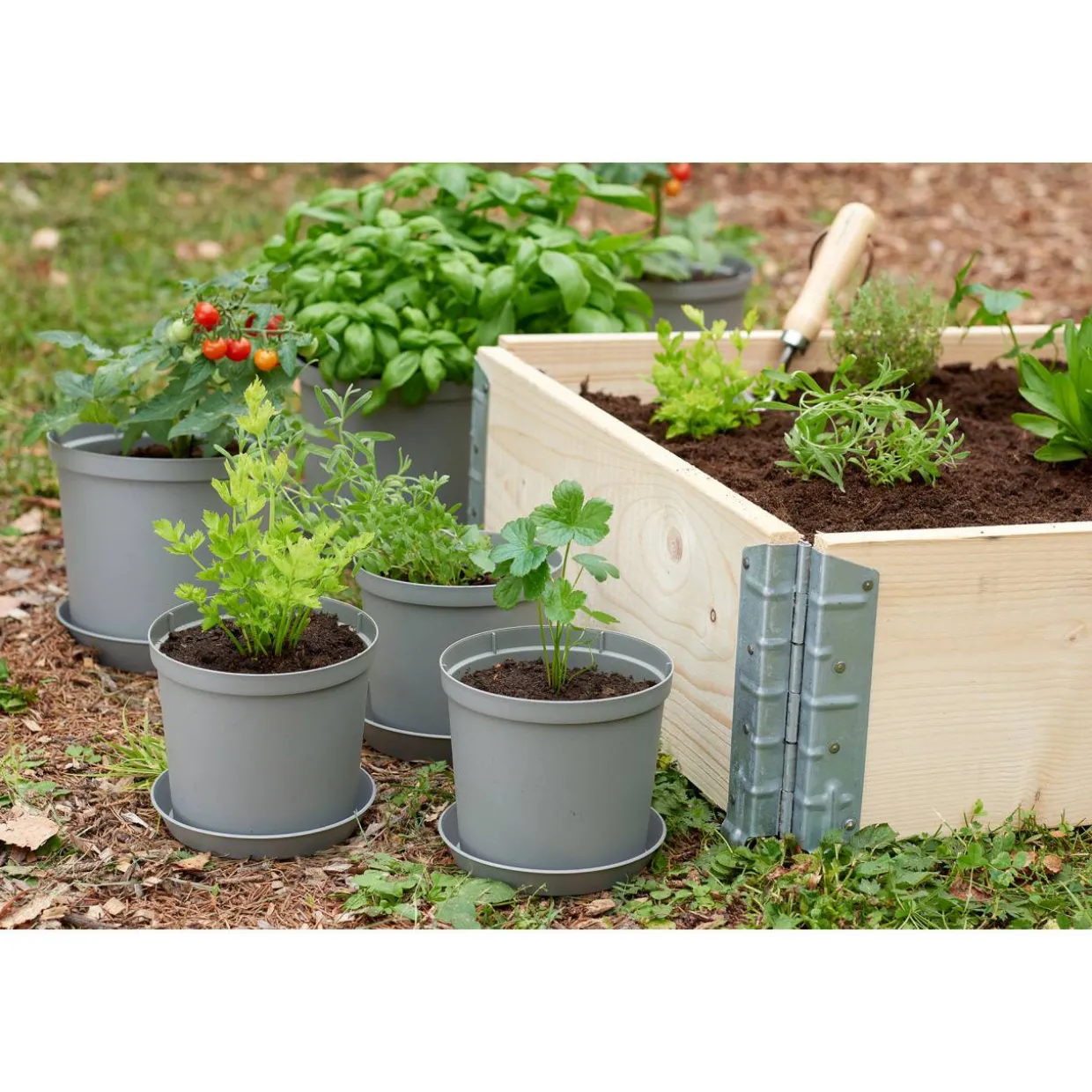 Istutusruukku Orthex 12 cm Recycled Cultivate harmaa