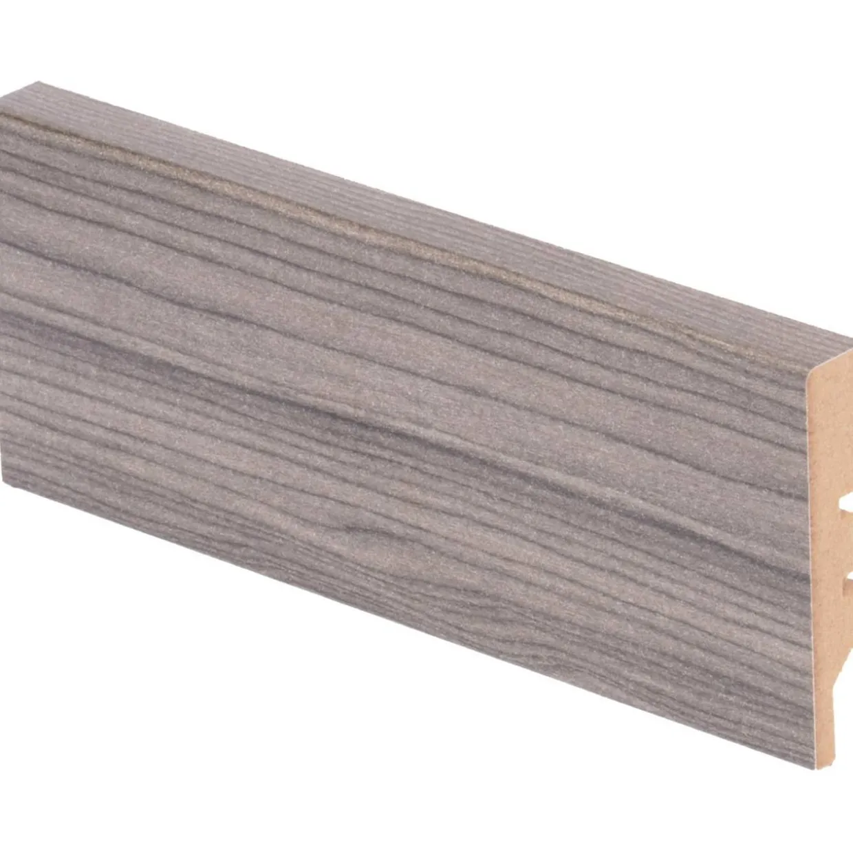 Jalkalista Maler Aava R2 MDF 12x58x2750 Harmaa Tammi, 5 kpl
