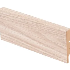 Jalkalista Maler Aava R2 MDF 12x58x2750 Valkolakattu Tammi, 5 kpl