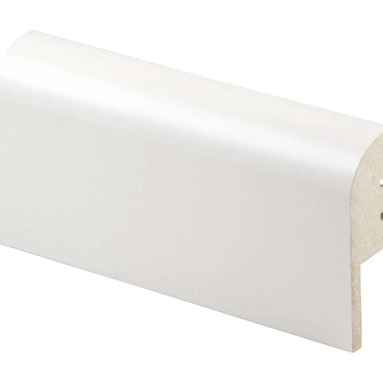Jalkalista Maler Pyörre MDF Valkoinen E0 R10 22x70x2750, 3 kpl