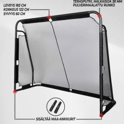 Jalkapallomaali Prosport Premium 183 x 122 x 60 cm