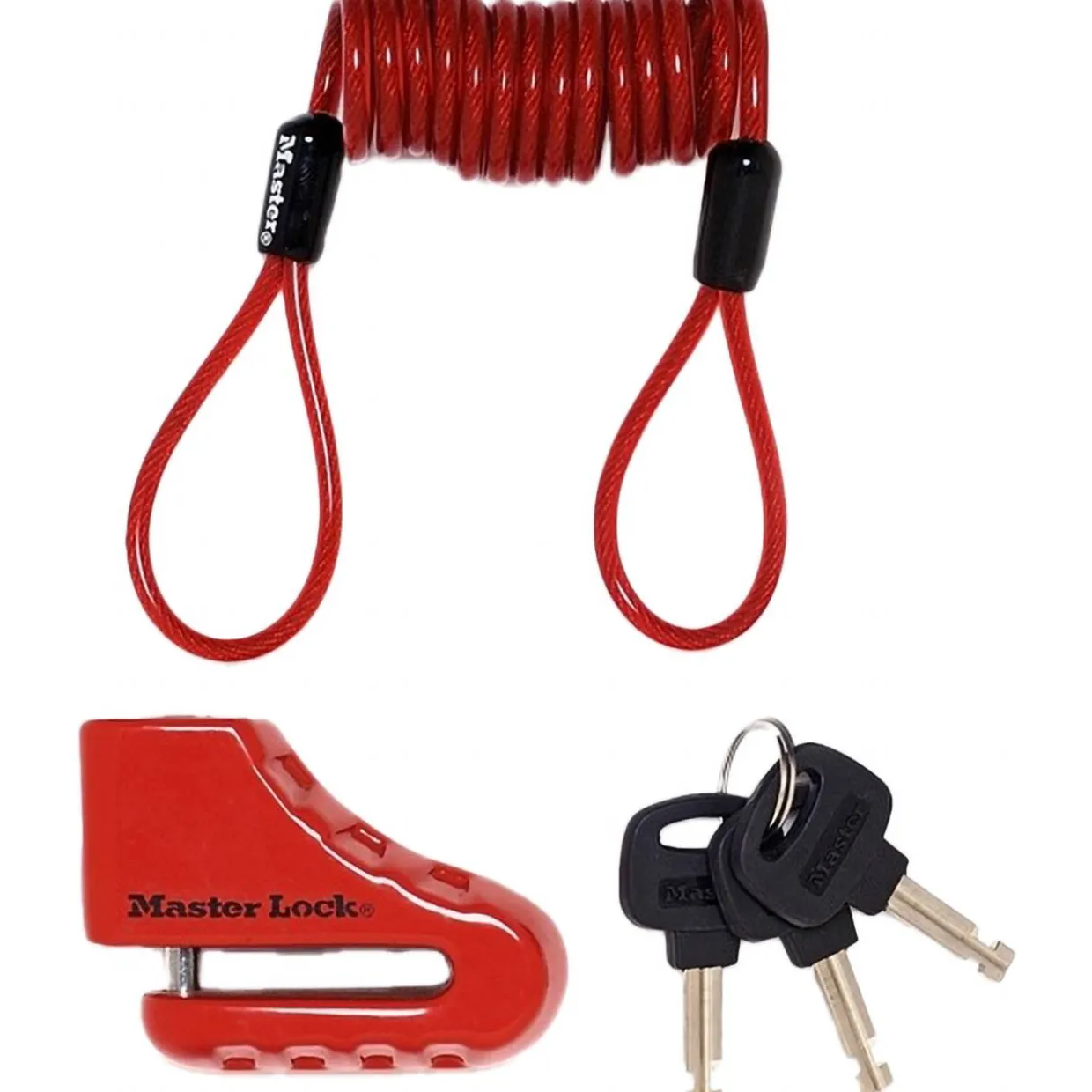 Jarrulevylukko MasterLock 2Wheels Security 2"