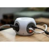 Jatkojohto Airam Cube 3-osaa Kyt. WC, 4USB, 3 m, 2 x USB-A, 2 x USB-C, puhelimen langaton lataus