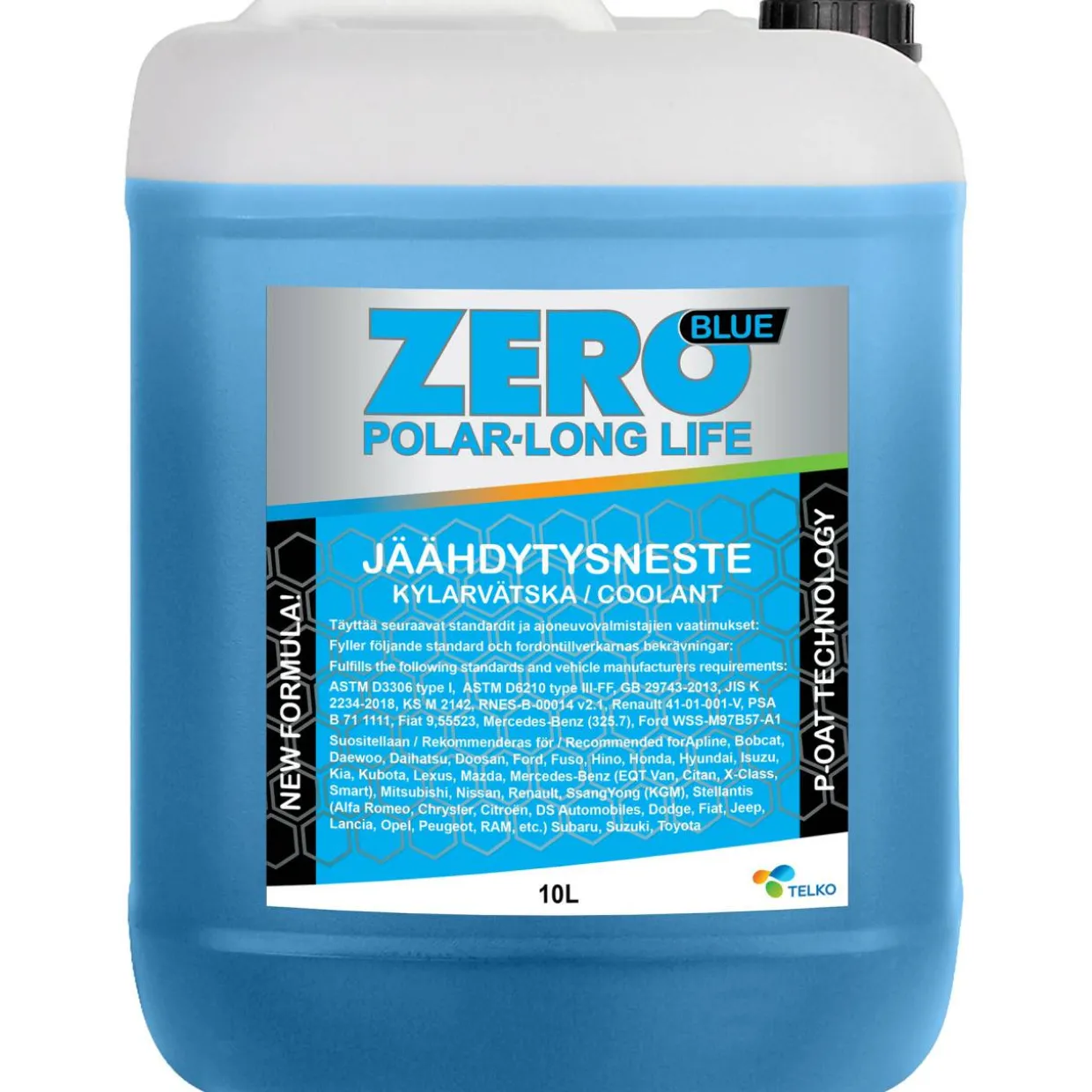 Jäähdytysneste Zero Polar Longlife Blue 100 % 10 l