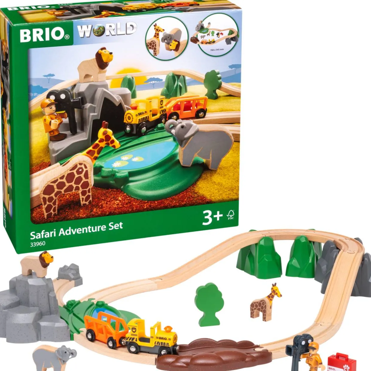 Junaratasetti BRIO Safariseikkailu