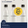 Juomapullo SodaStream 3 x 1 l Fuse musta