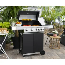 Kaasugrilli BBQ King Basic Series, 4 + 1 poltinta