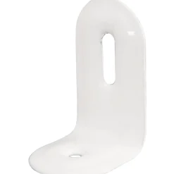 Kalustekulma terästä, valkoinen, 4 kpl