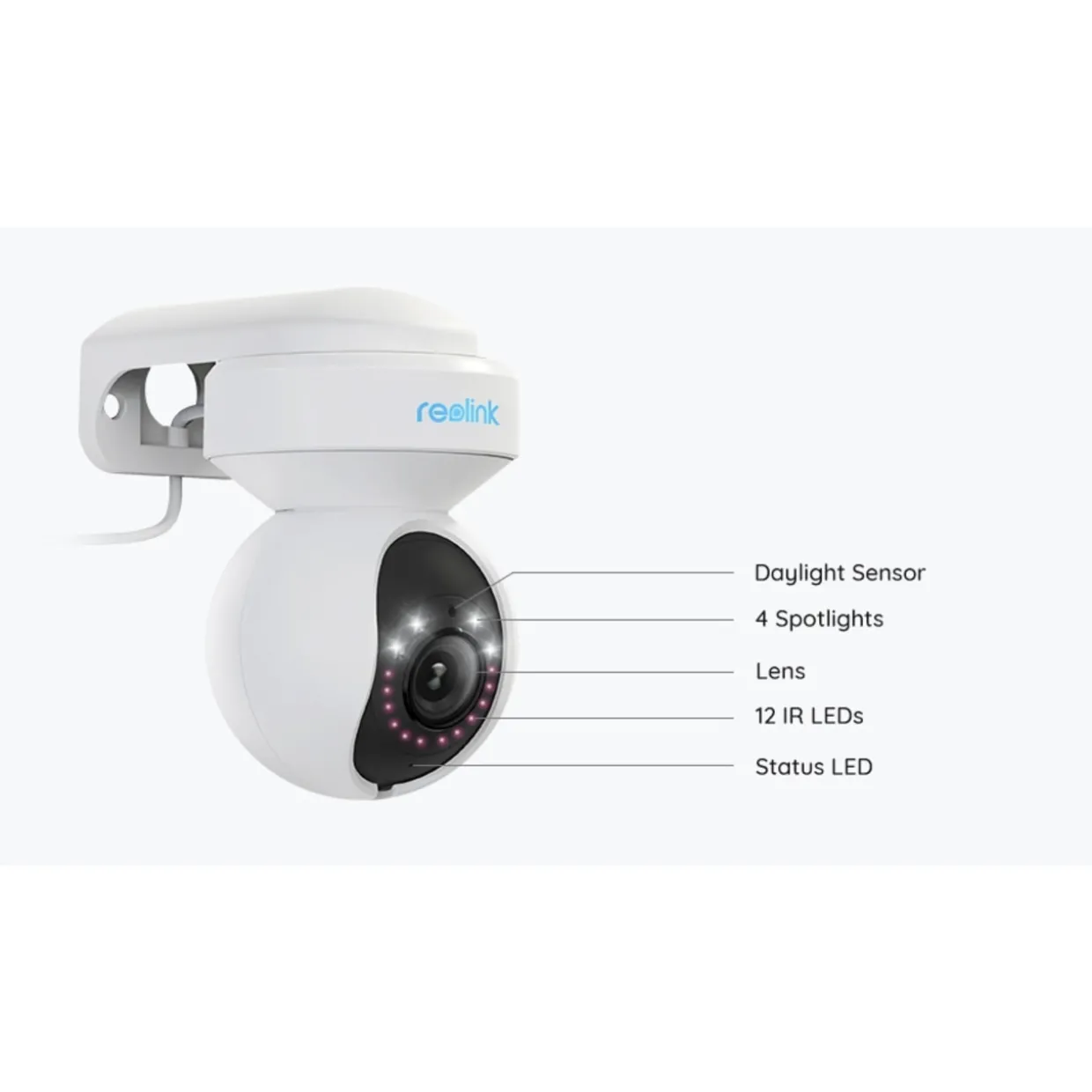 Kamera LED-valoilla Reolink E Series E540 5MP ulkokäyttöön