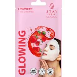 Kangasnaamio Stay Well 20 g Classic Strawberry Glowing