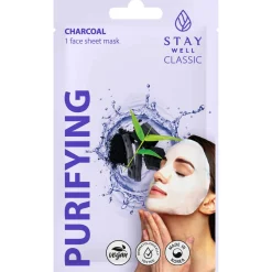 Kangasnaamio Stay Well 20 g Classic Charcoal Purifying