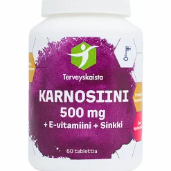 Karnosiini Terveyskaista 60 kpl 500 mg
